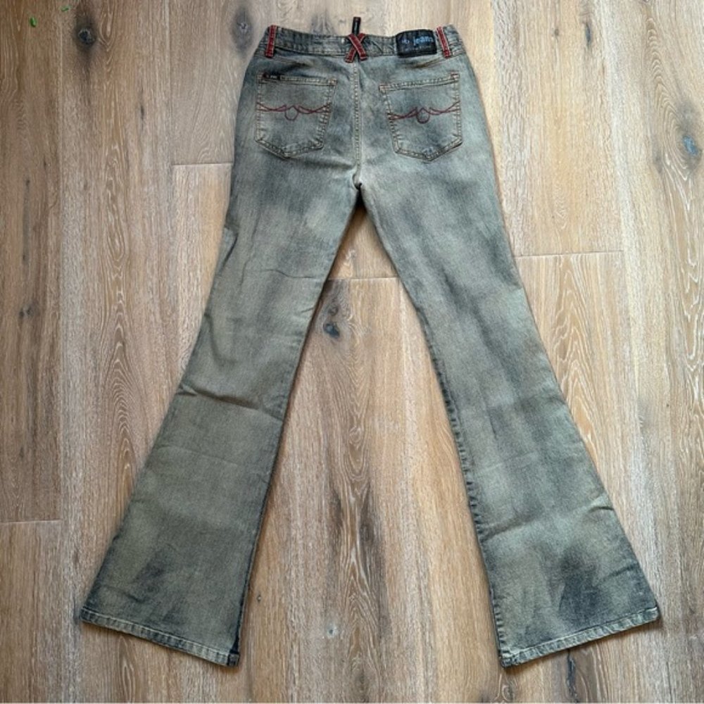 Vintage 90's UB Jeans Low Rise Stretch Denim Flare Jeans - Size 29 - Picture 10 of 11